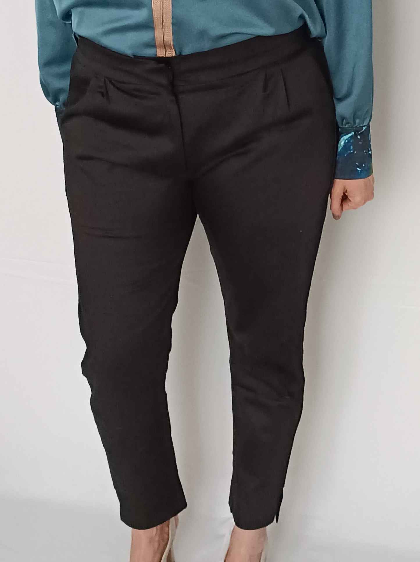 Pantalon Taille Haute Chic - Noir
