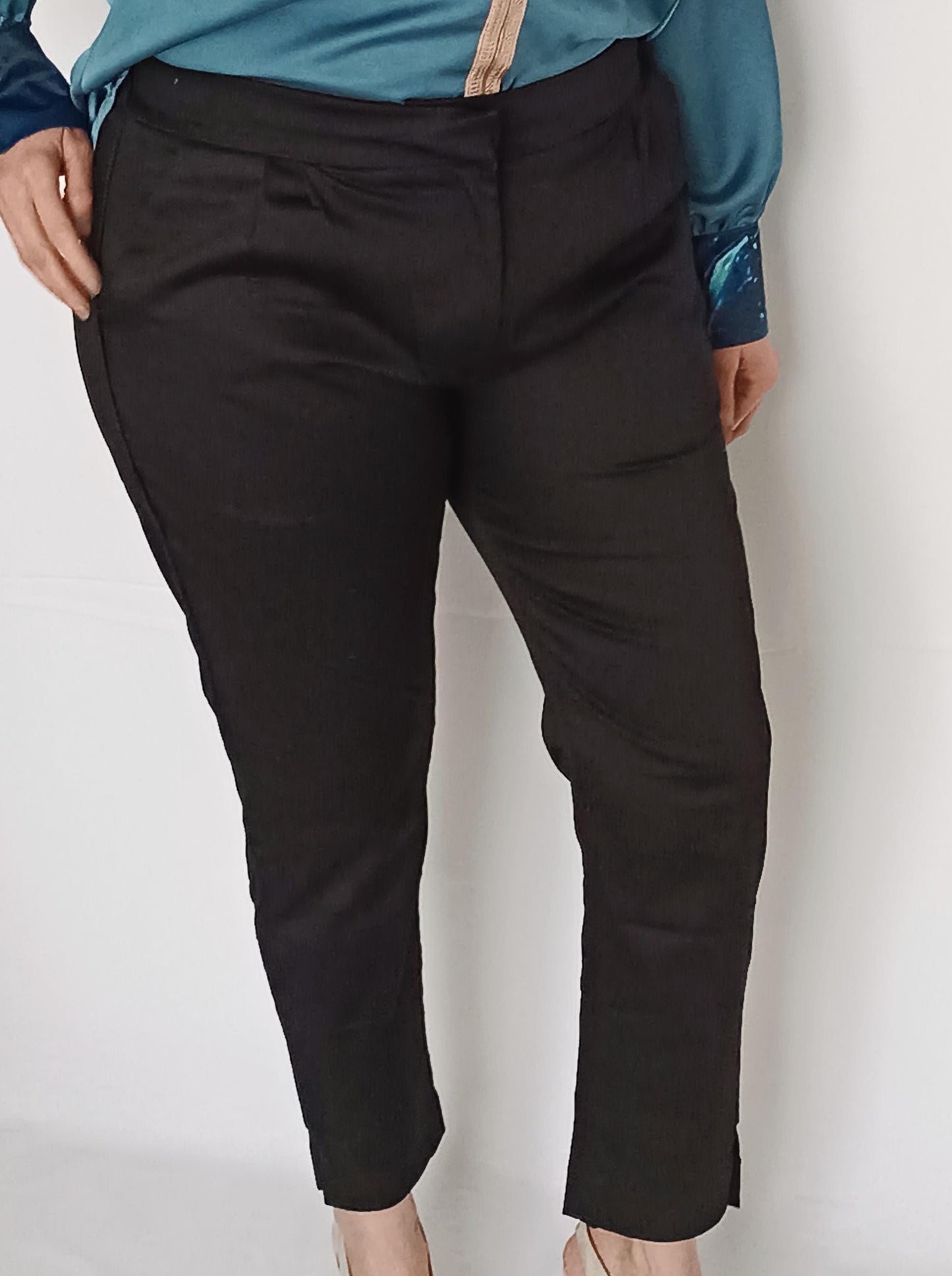 Pantalon Taille Haute Chic - Noir