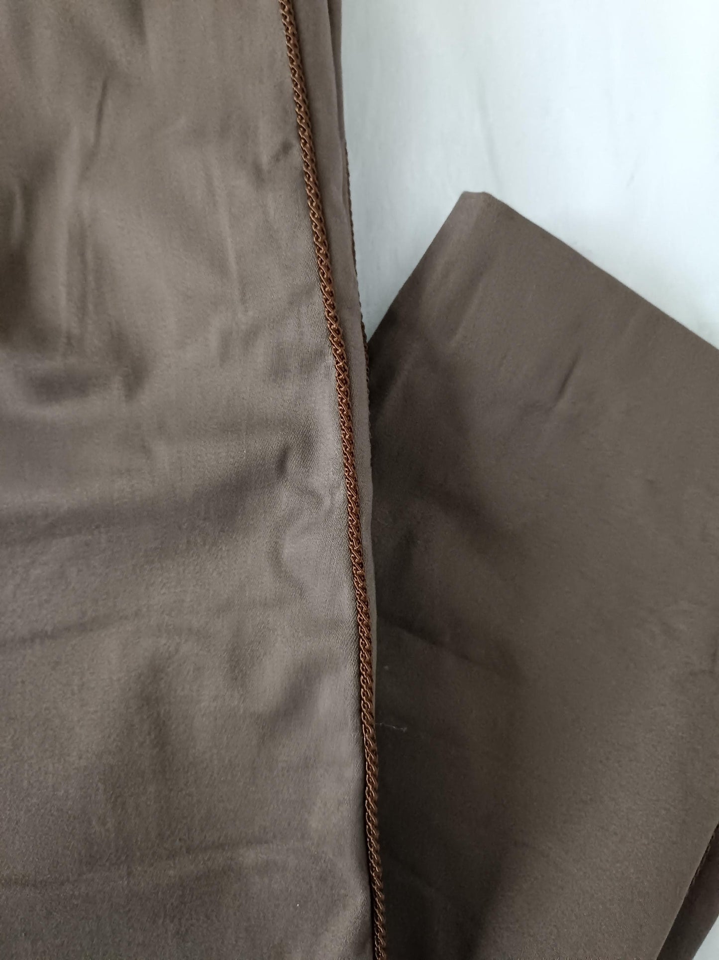 Pantalon marron taille haute longueur cheville