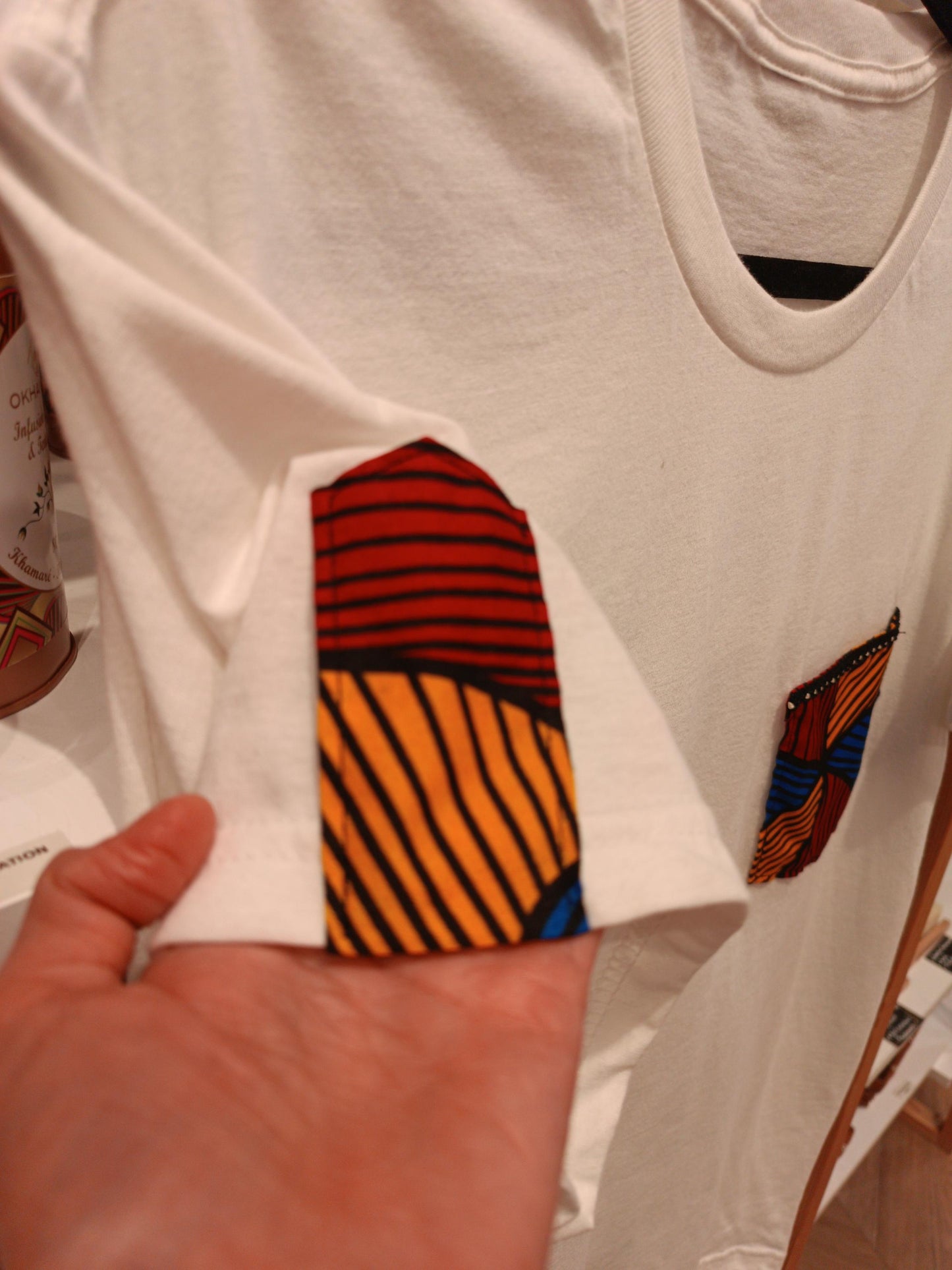 T-Shirt personnalisé original – Empiècement imprimé design, idée cadeau unique