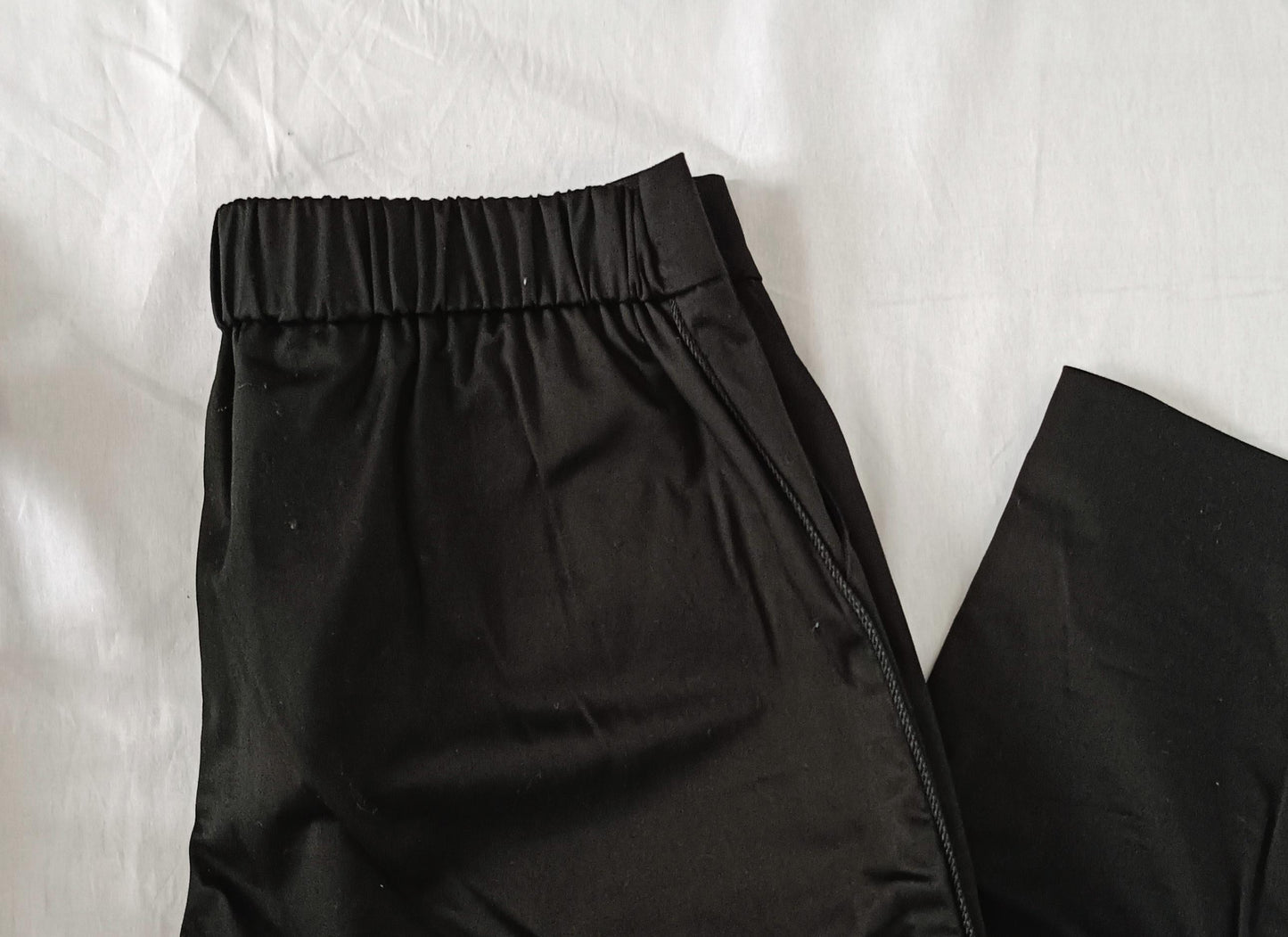 Pantalon Taille Haute Chic - Noir