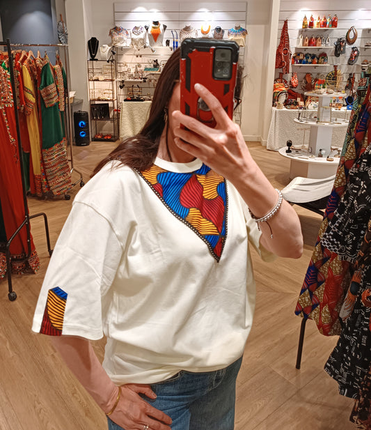 T-shirt oversize personnalisé femme – coton premium