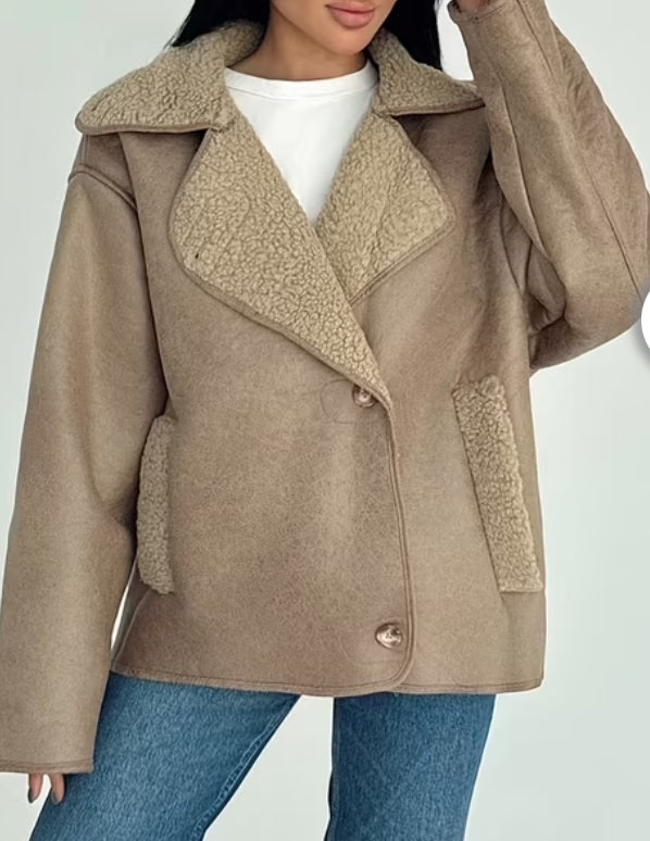 Manteau léger avec intérieur bouclette