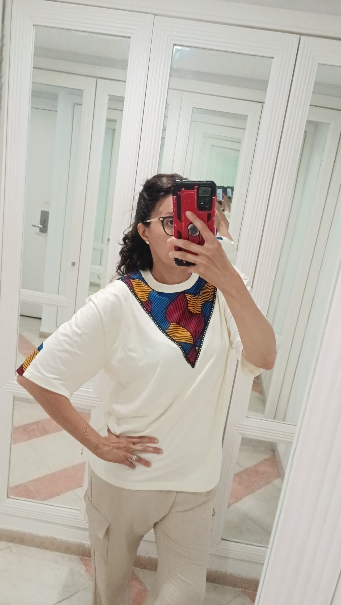 T-shirt oversize personnalisé femme – coton premium